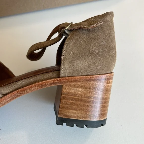 Patina - leather heeled Mary Jane’s, clogs, suede - Picture 11 of 14